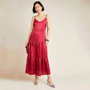 NWOT Ro & De Elodie Tiered Maxi Dress L